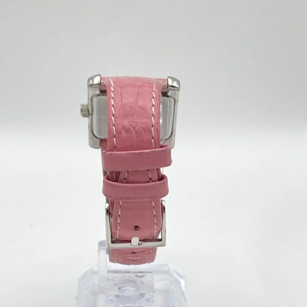 Sterling Signatures Women's Watch 28mm Silver 925 MOP Dial Leather New Battery